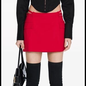 NWT Dion Lee cross over mini skirt (8)
